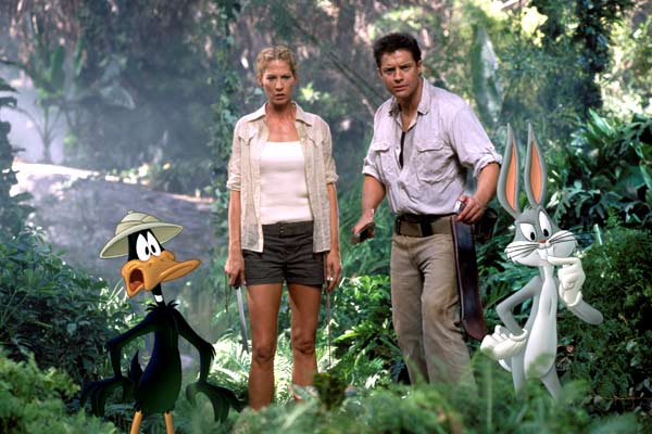 Brendan Fraser and Jenna Elfman join Daffy Duck and Bugs Bunny for 'Looney Tunes: Back in Action'
