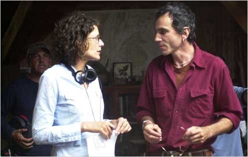 Rebecca Miller with Daniel Day-Lews on the set of 'The Ballad of Jack & Rose'