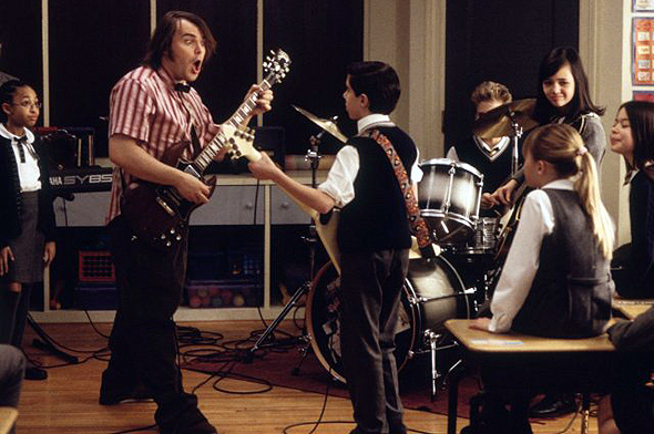 Jack Black teaches music in 'School of Rock'