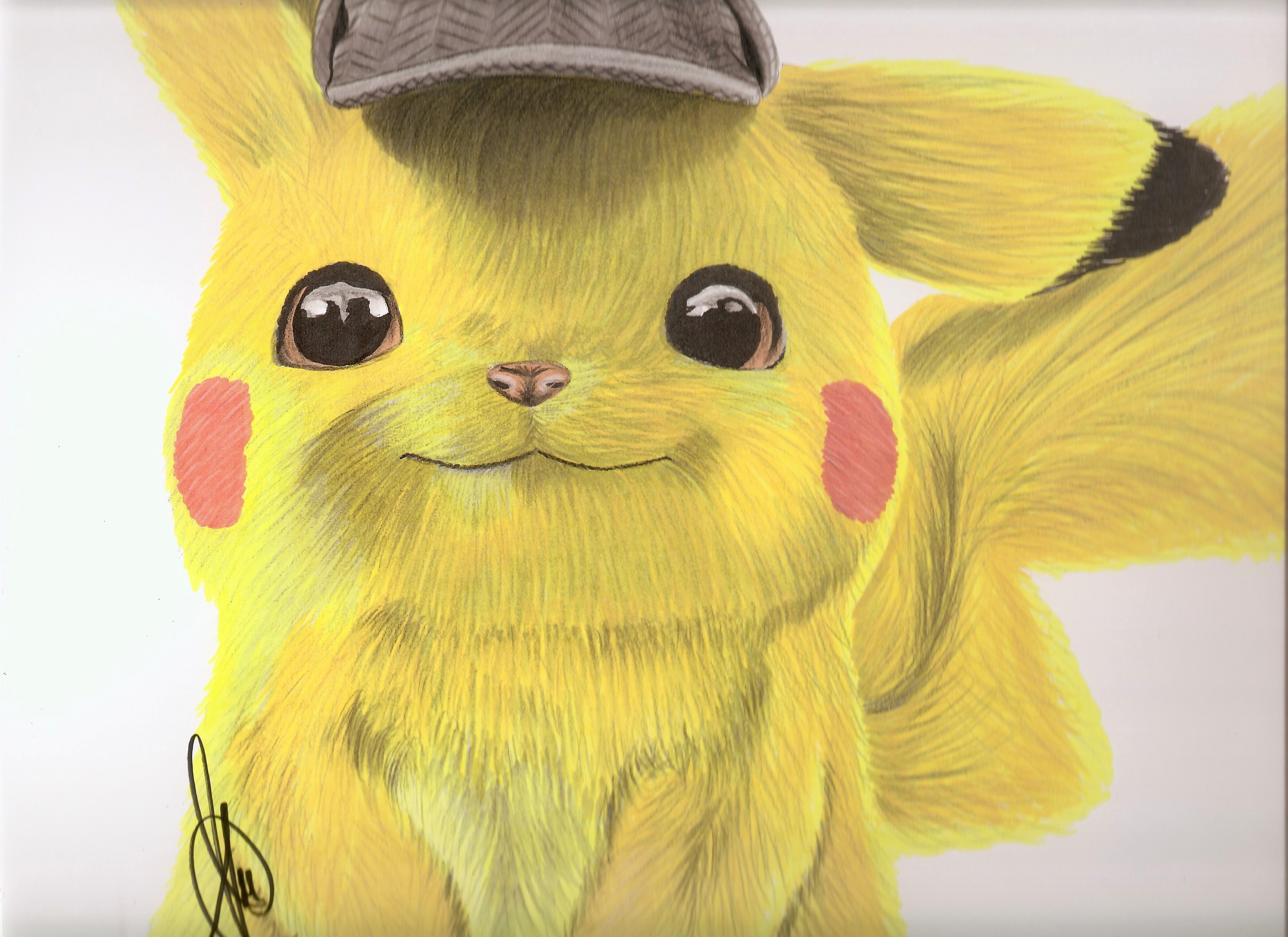 Detective Pikachu Drawing Pokémon Pikachu Chibi pikachu game cartoon png   PNGEgg